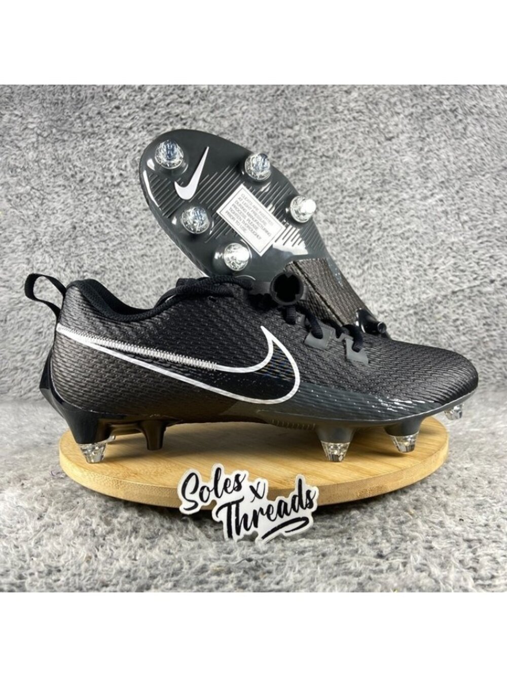 Nike Vapor Edge Speed 360 2 Detachable Size 10.5 Men Black Smoke Grey FJ7094-001